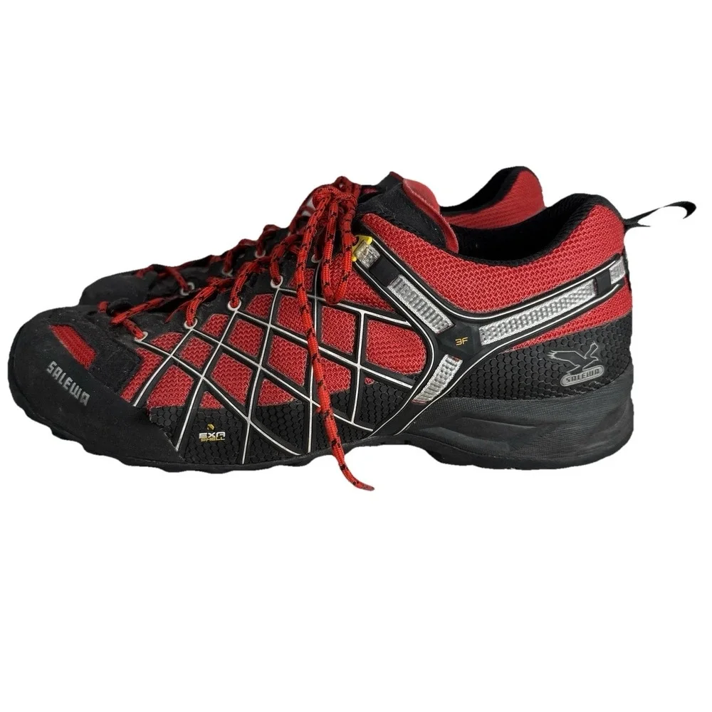 Salewa Gortex‎ Work Shoes Mens 11 Red Black *Small tear on left outer side